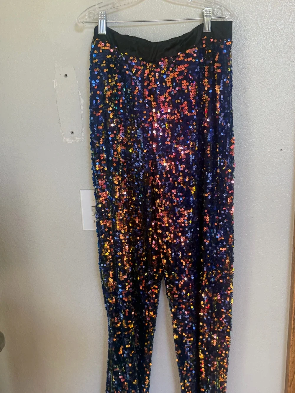 Sequined Navy Multicolor Blazer Jacket
